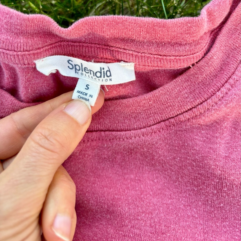 EUC splendid pink / red cotton t shirt soft never worn